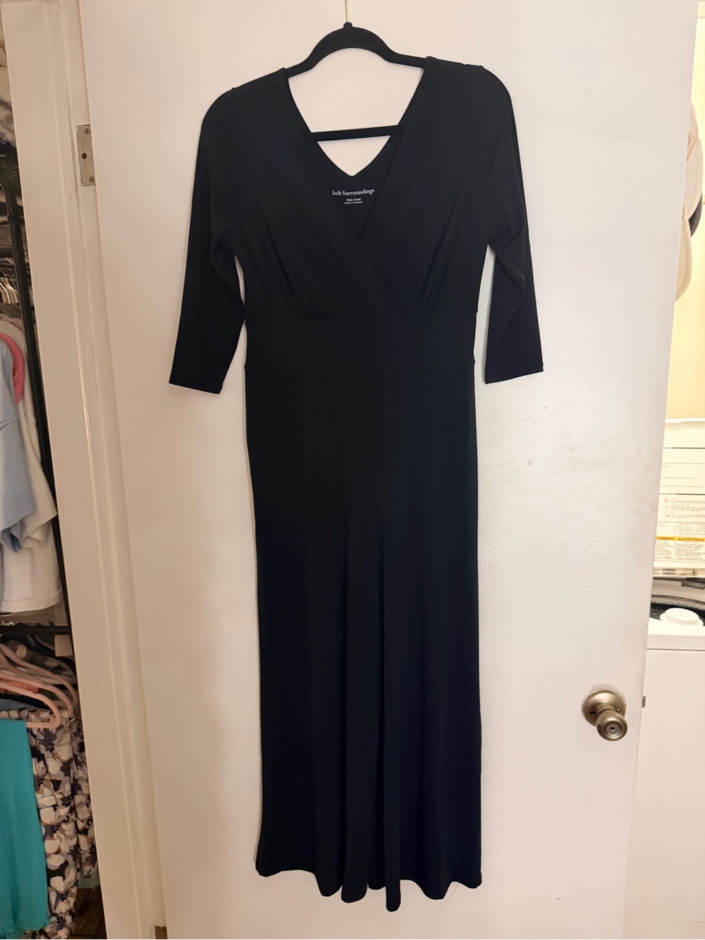 Soft Surroundings Petite Small Black Jumpsuit 🖤✨